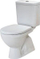 Kombinim WC JIKA LYRA PLUS, Dual Flush 6/3L, dalje horizontale, i bardhë