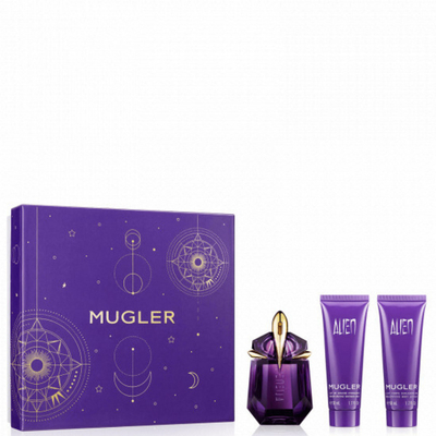 Set Thierry Mugler Alien Eau de Parfum 30 ml + losion trupi 50 ml + qumësht për dush 50 ml