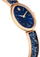 Orë dore për femra Swarovski Crystal Rock Oval 5656822, ari rozë/e kaltër e errët