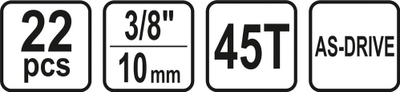 Set vegla puna Sthor (58661), 22 copë