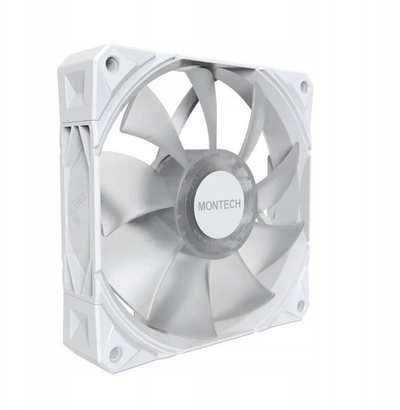 Вентилатори за компјутер Montech E28 ARGB, сет 3x120mm PWM, со fan hub, бели