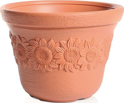 Декоративна ваза Sunny Terracotta, пластична, 40 cm, теракота