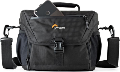 Фотографска торба Lowepro Nova 180 AW II, за DSLR, отпорна на временски услови, црна