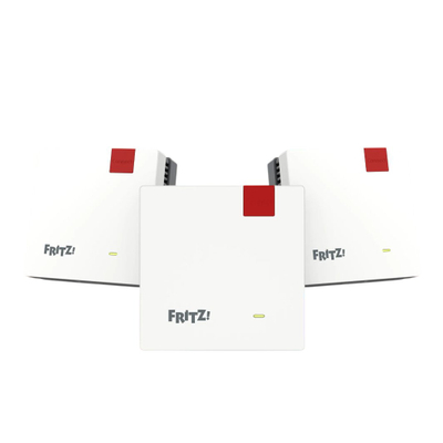 Set Mesh WiFi AVM FRITZ 1700, 3 pack, 3600 Mb/s, i bardhë