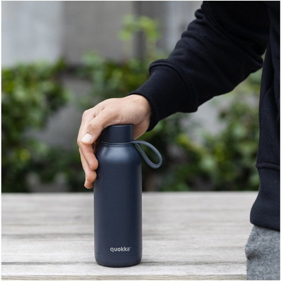 Termos Quokka Solid 40184, çelik inox, 510 ml, me rrip për ta mbajt