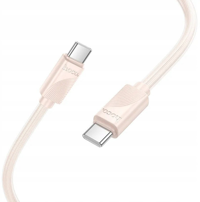 Kabull USB C në USB C Hoco X114, 60W 3A, 1m, rozë