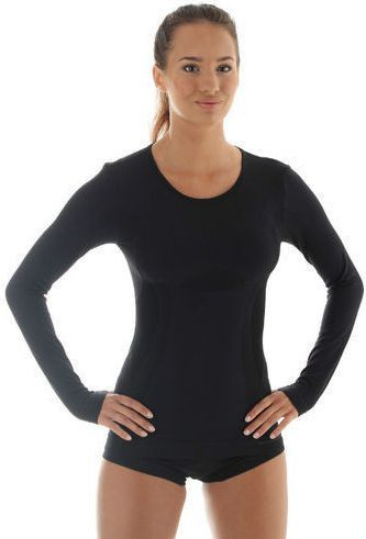 Bluzë për femra Brubeck Comfort Wool, XL, e zezë