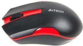 A4Tech G3-200N Безжичен Глушец, Црн/Црвен