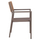Kolltuk alumini profesionale, back ratan, 55,5×58,5×83 cm (HM5893.03)
