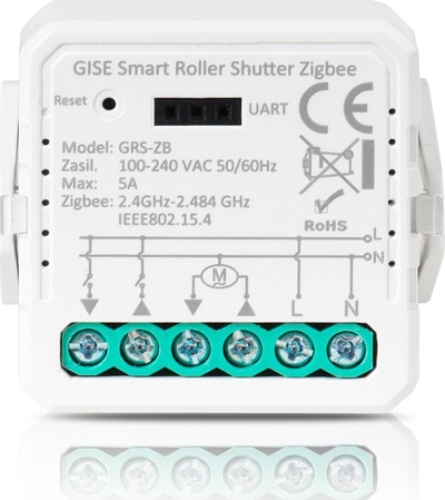 Модул за ролетни GISE Smart Zigbee Tuya GRS-ZB, паметна контрола, интеграција со паметен дом