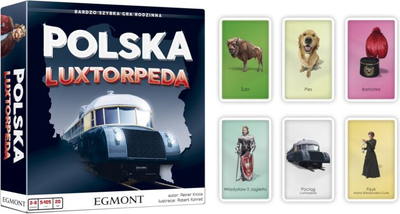 Lojë tavoline Egmont Luxtorpeda Polish, familjare, edukative, shumëngjyrëshe
