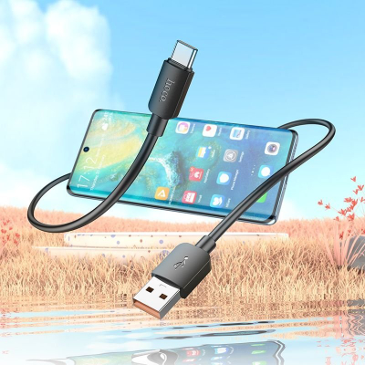 Kabllo USB në Type C Hoco X96 Hyper PD, 100W, 1m, i zi