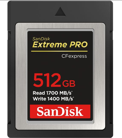 Kartelë e memories SanDisk Extreme Pro CFexpress, 512 GB