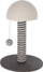 Gërvishëse për mace Funghi, 30cm, me top lojërash, gri e bardhë