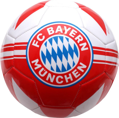 Топка за фудбал FC Bayern Munich, големина 5, PVC, црвено-бела