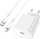 Karikues me kabllo Hoco Jetta N22, USB-C 25W PD QC3.0, USB-C në Lightning, i bardhë
