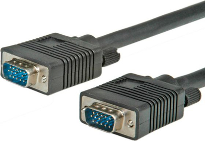 Kabllo VGA VALUE HD15 ST-ST 3m, SVGA, e zezë