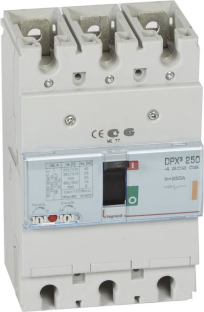 Ndërprerës kryesor Legrand DPX3 250, 3P, 250A 25kA