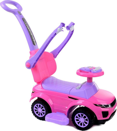 Makinë për fëmijë FUNFIT Large Rider Walker Pusher, shumëngjyrëshe