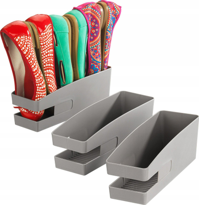 Organizues këpucësh Wenko Shoe Holder për ballerina, set me 3 copë, gri