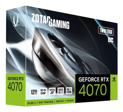 Графичка картичка Zotac GeForce RTX 4070 ZT-D40740H-10M, 12GB GDDR6, PCIe 4.0, црна