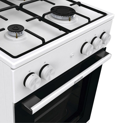 Shporet Gorenje GG5A14WJ, 50cm, furre me gaz 70L, i bardhë