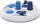 Lodër strategjike për qen Trixie Dog Activity Flip Board, ø 23 cm, plastike, bardh e kaltër