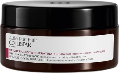Maskë flokësh Collistar Phyto-Keratin Mask, rikonstruktim i fortë për flokë të dëmtuar, 200 ml