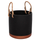 Vazo dekorative e brendshme Tryll Series HM4690M, Fiber Cement, Ø31x31cm, e zezë
