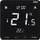 Termostat dhome Tech Controller ST-297V3, montim i fshehtë, panel xhami 3 mm, i zi