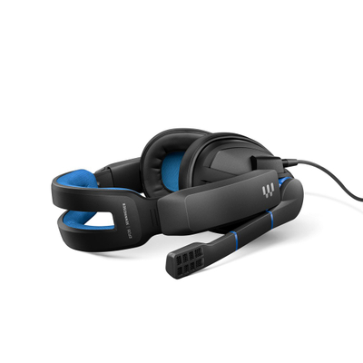 Kufje EPOS | Sennheiser GSP 300, 2m kabllo, 290g, të zeza/të kaltra