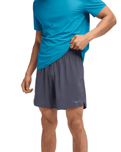Shorce vrapimi HOKA Glide 2in1 për meshkuj, performance, gri e errët