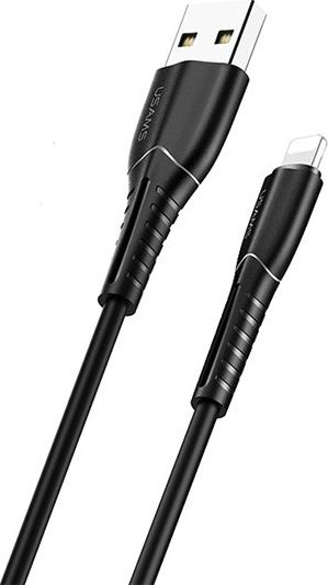 Kabllo Usams USB-A - Lightning USB (63868-uniw), 1m, e zezë