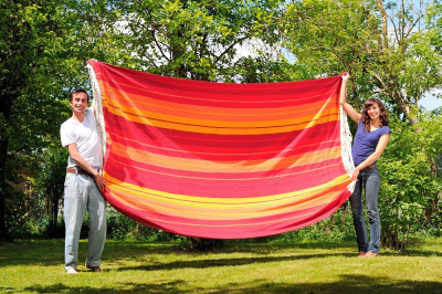 Хамак Amazonas XXXL Gigante Lava, 300x200cm, органски памук, повеќебоен