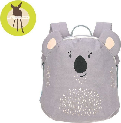 Çantë shpine për fëmijë Lassig Tiny Backpack About Friends Koala, 3.5L, rezistente ndaj ujit, gri