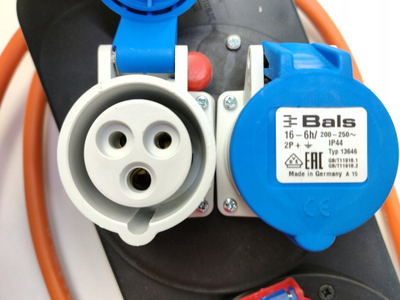 Zgjatës rryme Brennenstuhl 1151600030, 5 priza, IP44, 1.5m, portokalli