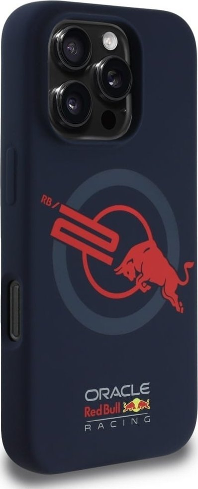 Maskë telefoni Red Bull ORBR20 Red Lining MagSafe për iPhone 16 Pro Max, silikon TPU, navy blue