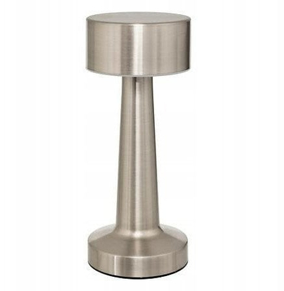 Lampë e jashtme LED Atmosphera Halto, USB, 21.5cm, argjendtë