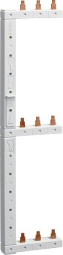Shinë vertikale lidhëse Hager KCL368L, 3P, 3 rreshta, gri