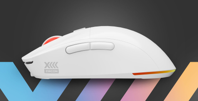 Maus Genesis Zircon XIII, pa tel dhe me USB-C, 26000 DPI, i bardhë