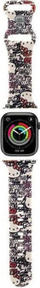 Rrip dore për Apple Watch Hello Kitty, silikon liquid, 38/40 mm, bezhë