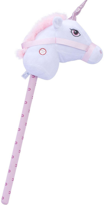 Lodër Kal me Shkop Happy Pets Hobby Horse Unicorn, 68cm, me tinguj, rozë