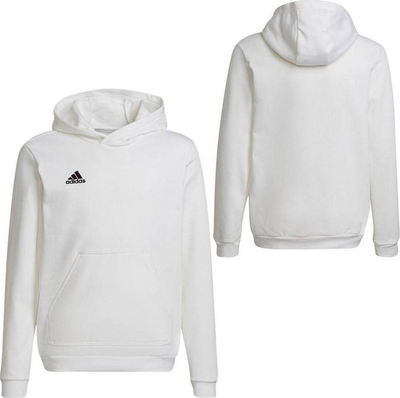 Duks për fëmijë Adidas Entrada 22 Hoody Y HG6303 HG6303, 164 cm, i bardhë