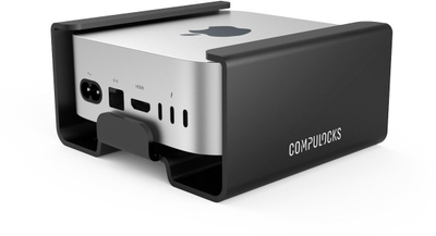 Mbajtëse sigurie për Mac mini M4 2024, alumin, me bravë, argjendtë