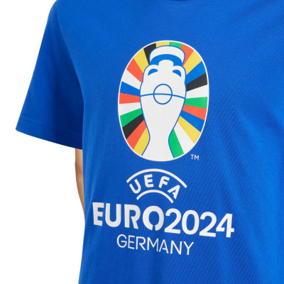 Блуза adidas Official Emblem Jr IT9309, памук, за деца, бела