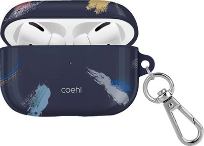 Заштитна обвивка UNIQ Coehl Reverie за AirPods Pro, со приврзок, сина