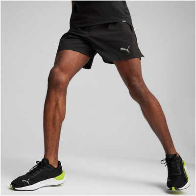 Pantallona të shkurtra vrapimi Puma Run Velocity Ultraweave për meshkuj, dryCELL, me xhep me zinxhir, të zeza