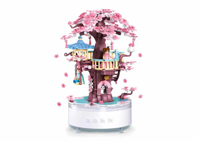 Сет за градење Sluban Treehouse Music Box M38 B1169, 577 делови, музичка кутија, шарен