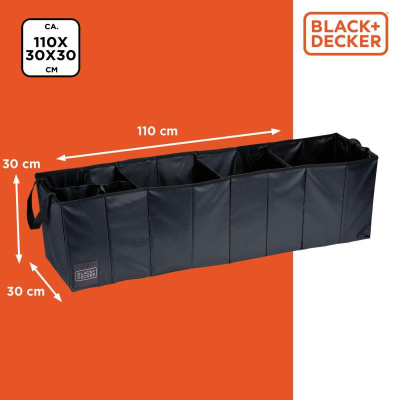 Organizues bagazhi Black+Decker Trunk Organizer XL, 110x30x30 cm, i zi