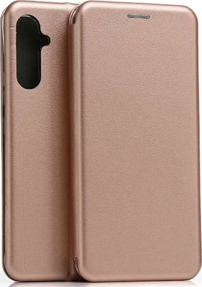Këllëf me kapak për telefon Samsung A54 5G, portofol, rozë ari